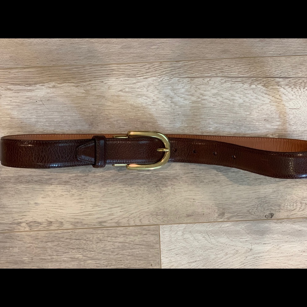 DKNY Brown Leather Belt